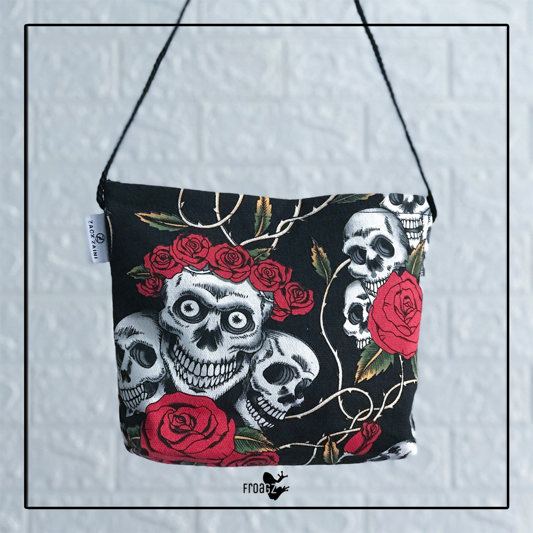 Sling Bag - Skull Rose